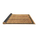 Sideview of Abstract Brown Modern Rug, abs2875brn