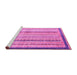 Sideview of Machine Washable Abstract Pink Modern Rug, wshabs2875pnk