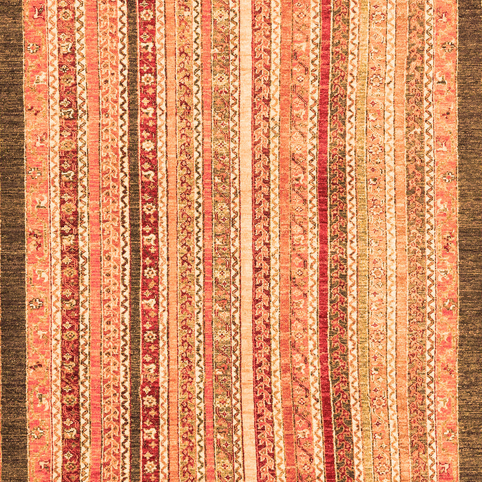 Machine Washable Abstract Orange Modern Area Rugs, wshabs2875org