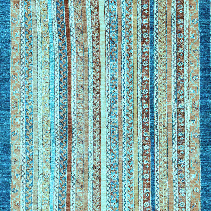 Abstract Light Blue Modern Rug, abs2875lblu