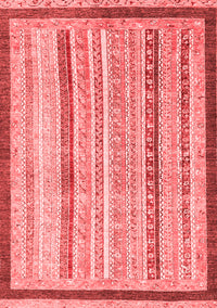 Abstract Red Modern Rug, abs2875red