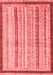 Abstract Red Modern Area Rugs