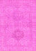 Machine Washable Abstract Pink Modern Rug, wshabs2876pnk