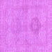 Square Machine Washable Abstract Purple Modern Area Rugs, wshabs2876pur