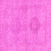 Square Abstract Pink Modern Rug, abs2876pnk