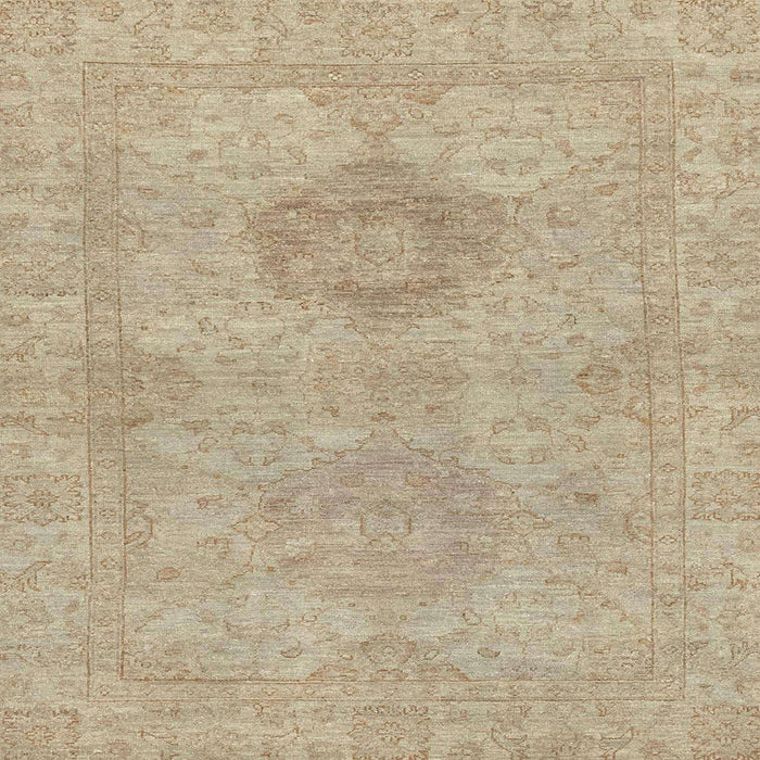 Square Abstract Brown Modern Rug, abs2876