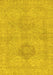 Abstract Yellow Modern Rug, abs2876yw