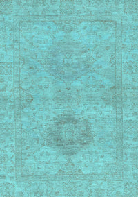 Abstract Light Blue Modern Rug, abs2876lblu