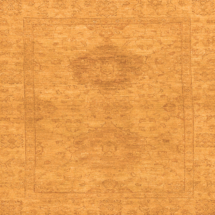 Square Abstract Orange Modern Rug, abs2876org