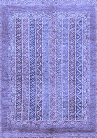 Abstract Blue Modern Rug, abs2877blu