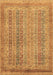 Machine Washable Abstract Brown Modern Rug, wshabs2877brn