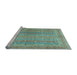 Sideview of Machine Washable Abstract Light Blue Modern Rug, wshabs2877lblu