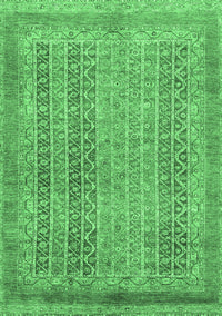 Abstract Emerald Green Modern Rug, abs2877emgrn