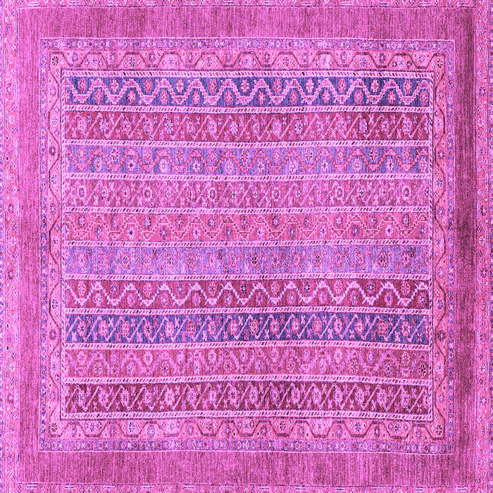 Square Machine Washable Abstract Purple Modern Area Rugs, wshabs2877pur