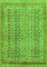 Abstract Green Modern Rug, abs2877grn