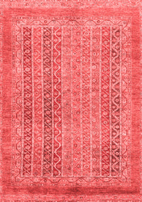 Abstract Red Modern Rug, abs2877red