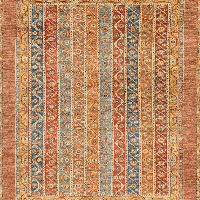 Machine Washable Abstract Red Rug, wshabs2877