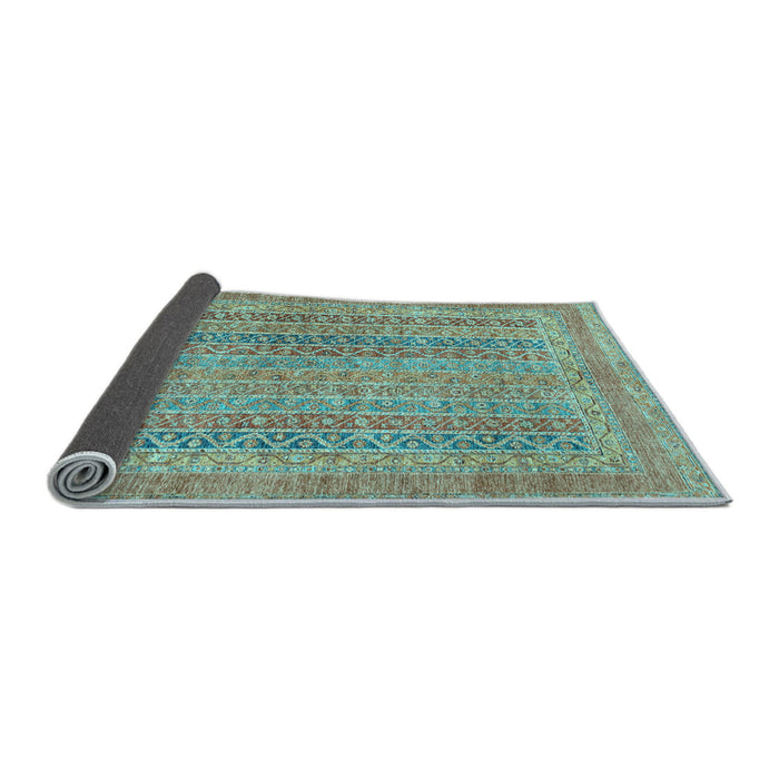 Sideview of Abstract Light Blue Modern Rug, abs2877lblu
