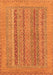 Machine Washable Abstract Orange Modern Area Rugs, wshabs2878org