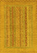 Machine Washable Abstract Yellow Modern Rug, wshabs2878yw