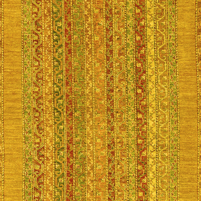 Machine Washable Abstract Yellow Modern Rug, wshabs2878yw