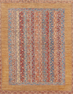 Abstract Chestnut Red Modern Rug, abs2878
