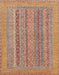 Abstract Chestnut Red Modern Rug, abs2878