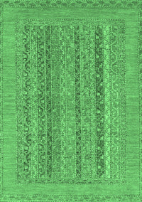 Abstract Emerald Green Modern Rug, abs2878emgrn