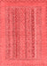 Abstract Red Modern Area Rugs