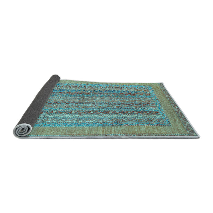 Sideview of Abstract Light Blue Modern Rug, abs2878lblu