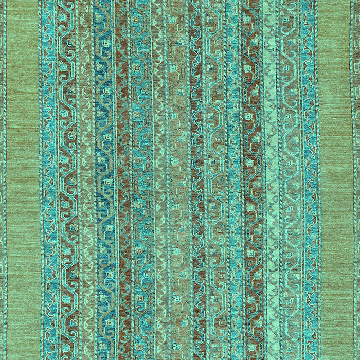 Machine Washable Abstract Turquoise Modern Area Rugs, wshabs2878turq