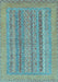 Abstract Light Blue Modern Rug, abs2878lblu