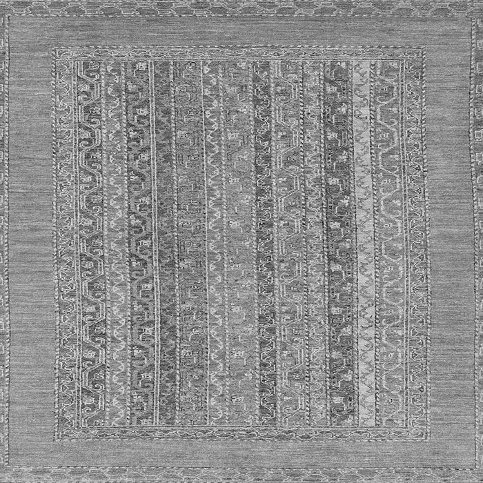 Square Abstract Gray Modern Rug, abs2878gry
