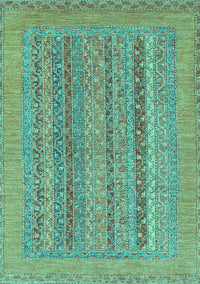 Abstract Turquoise Modern Rug, abs2878turq