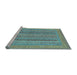 Sideview of Machine Washable Abstract Light Blue Modern Rug, wshabs2878lblu