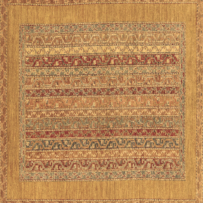 Square Abstract Brown Modern Rug, abs2878brn