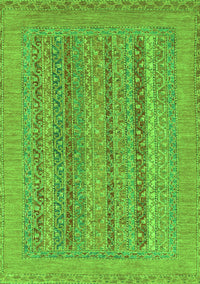 Abstract Green Modern Rug, abs2878grn