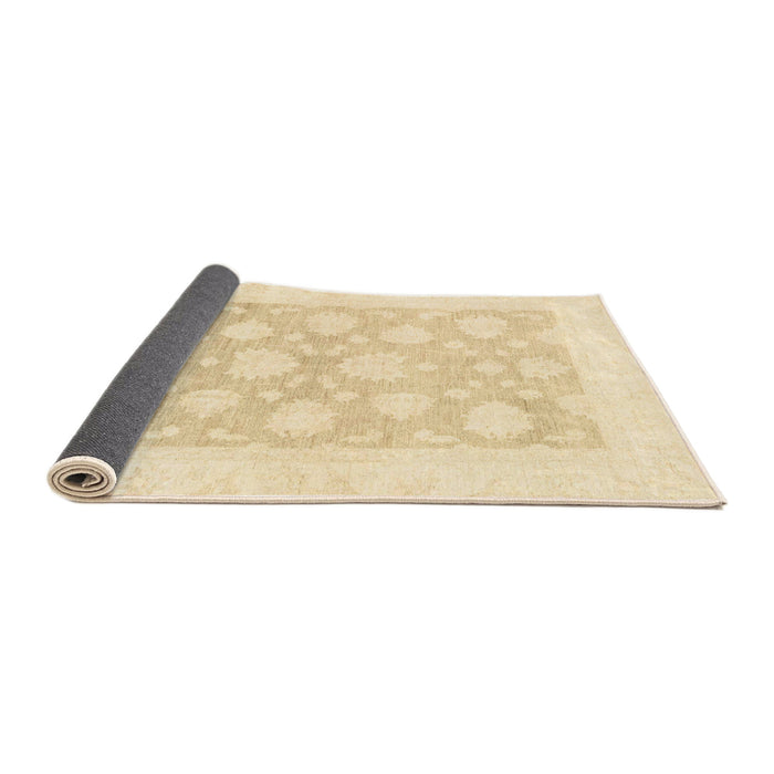 Sideview of Abstract Khaki Gold Oriental Rug, abs2879