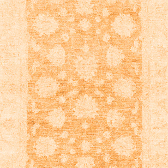 Machine Washable Oriental Orange Traditional Area Rugs, wshabs2879org