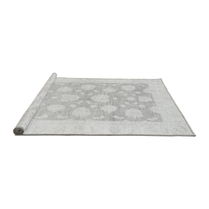 Sideview of Machine Washable Oriental Gray Traditional Rug, wshabs2879gry