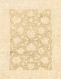 Machine Washable Abstract Khaki Gold Rug, wshabs2879