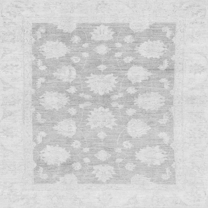 Square Oriental Gray Traditional Rug, abs2879gry