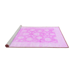 Sideview of Machine Washable Oriental Purple Traditional Area Rugs, wshabs2879pur