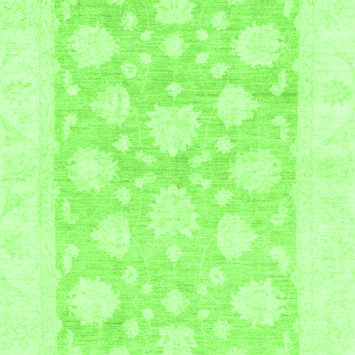 Machine Washable Oriental Green Traditional Area Rugs, wshabs2879grn