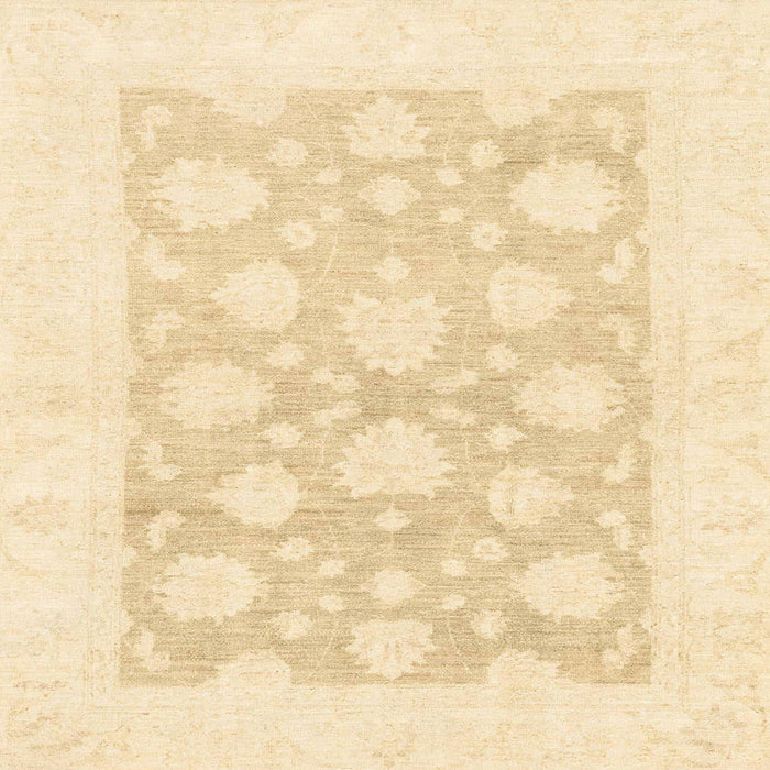 Square Machine Washable Abstract Khaki Gold Rug, wshabs2879