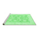 Sideview of Machine Washable Oriental Emerald Green Traditional Area Rugs, wshabs2879emgrn