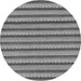 Round Oriental Gray Modern Rug, abs287gry