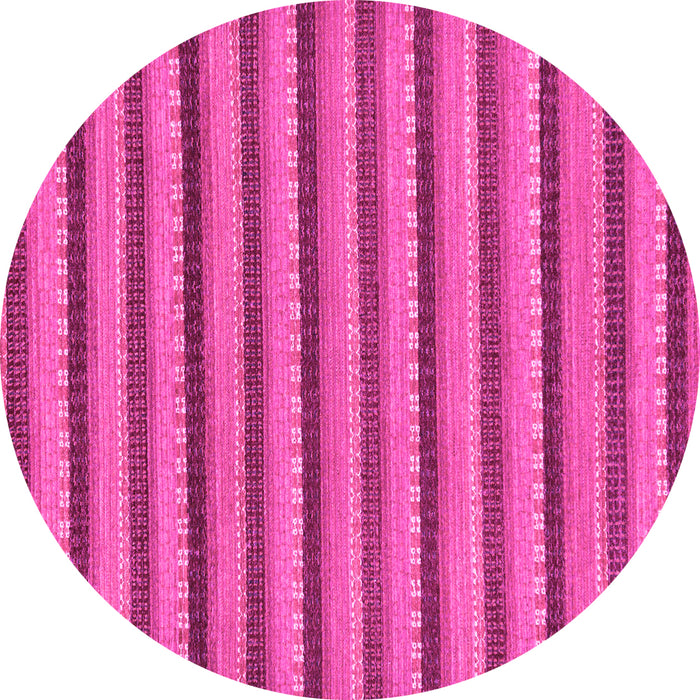 Round Oriental Pink Modern Rug, abs287pnk
