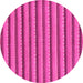 Round Oriental Pink Modern Rug, abs287pnk