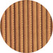 Round Oriental Brown Modern Rug, abs287brn